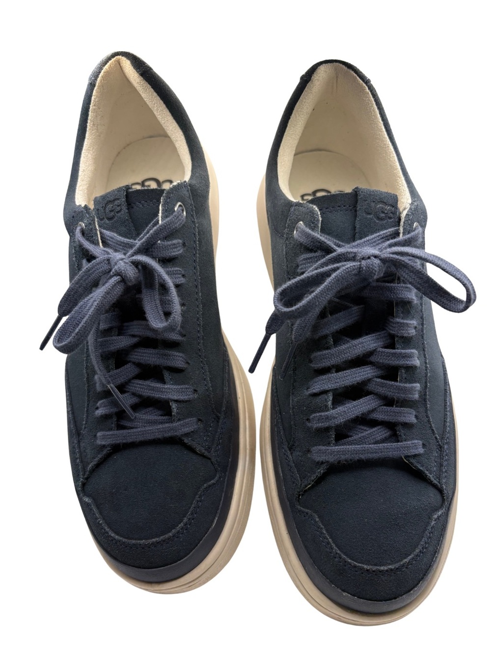 UGG Lowmel Sneakers Navy Suede Platform Lace Up Shoes Men’s Size 9